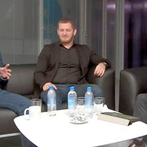 Слава направо: Иван Покровский, Тимур Мустафаев и Вячеслав Володкович