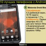 8. Motorola Droid Bionic. : 4,3- , 16     1 .  :   4G LTE   Verizon Wireless  8-   HD-  1080p.