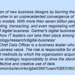 Определения терминов Digital business и Chief Data Officer (CDO), используемые Gartner и IBM, соответственно