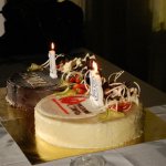 Праздничный торт в русском стиле в честь дня рождения компании AUVIX
