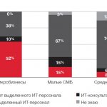 Рис. 3. Структура ИТ-персонала в российских СМБ-компаниях (источник: Parallels, 2012)
